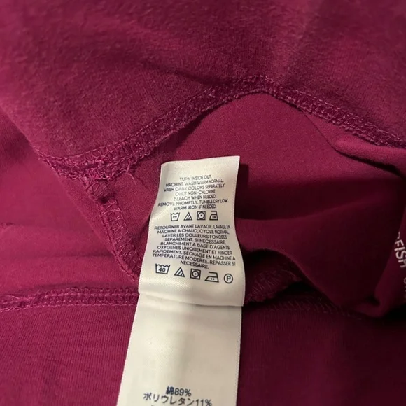 Land’s End Women’s Starfish Mid-Rise Straight Leg Pants Size Medium Fuchsia - Picture 5 of 8